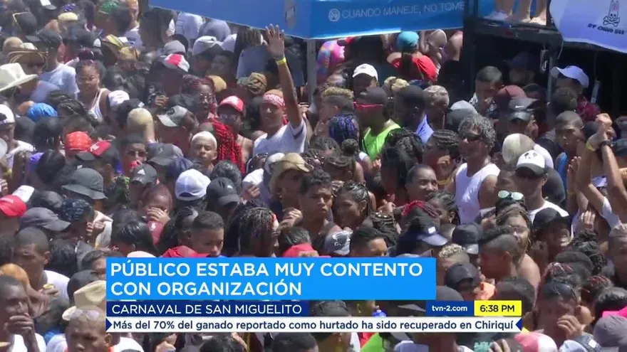 Panameños disfrutan del Carnaval en San Miguelito