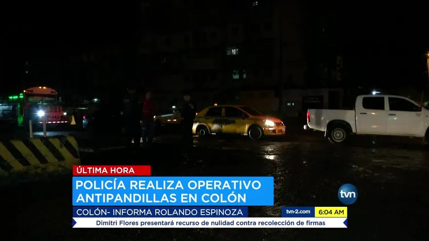 La Policía realiza operativos en Colón