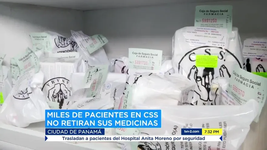 Pacientes de la CSS no retiran los medicamentos