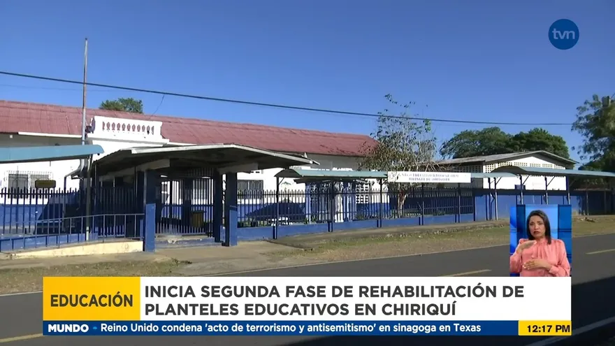 Continúa rehabilitación de escuelas en Chiriquí