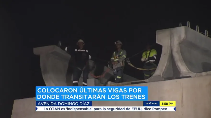 Colocan última viga de la Línea 2 del Metro