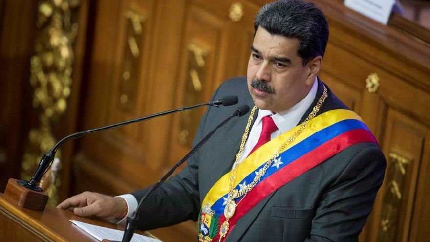El presidente de Venezuela, Nicolás Maduro, ofrece su Mensaje Anual de Memoria y Cuenta este martes, en el Palacio Federal Legislativo, en Caracas (Venezuela).
