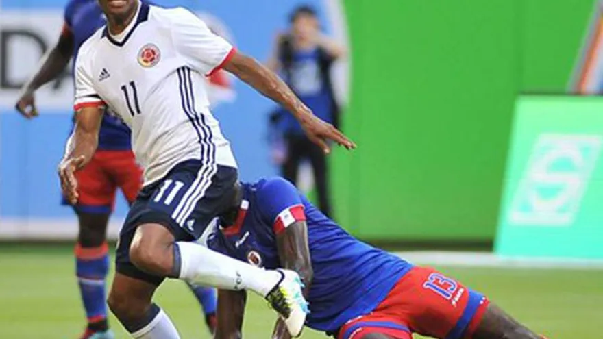 El colombiano Cuadrado (i) marcó uno de los tres goles.