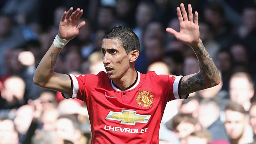 Di María con el Manchester United