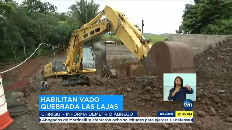 Reconstruyen vado que se derrumbó en Gualaca