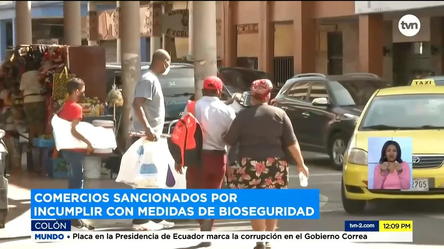 Poco movimiento comercial en Colón