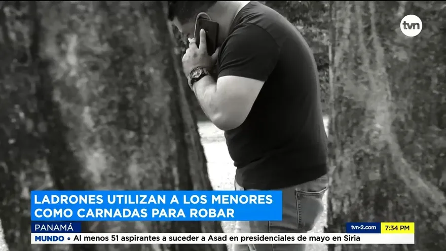 Menores utilizados como carnada para robar