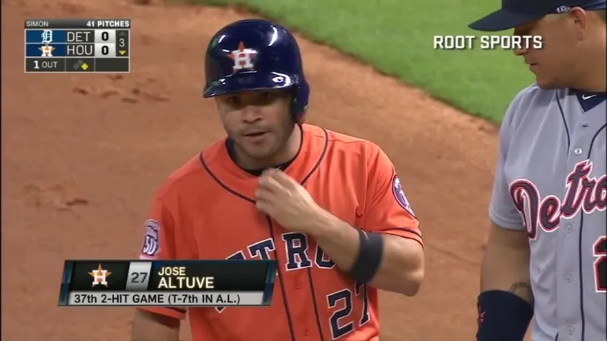 Broma en pleno partido entre peloteros venezolanos en la MLB