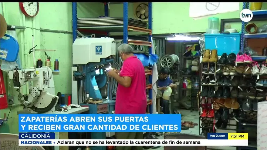 Zapaterías regresan a laborar