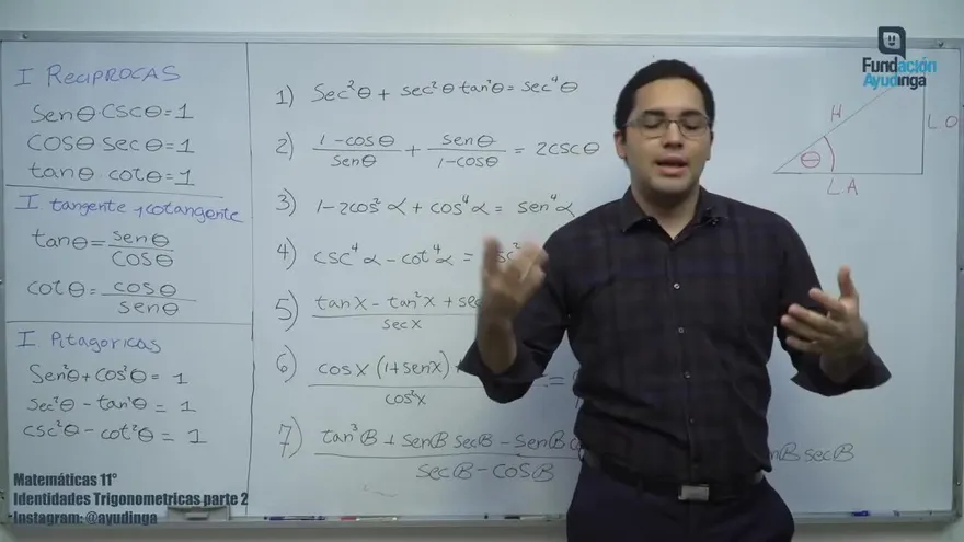 Ayudinga Matemáticas 11° - Identidades Trigonométricas Parte II Miércoles 18  de marzo de 2020
