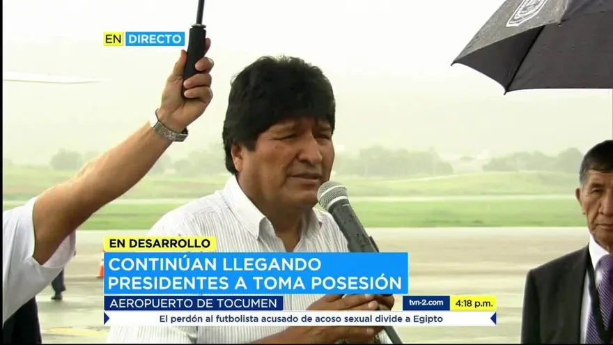 Presidente de Bolivia llega para participar en investidura de Cortizo