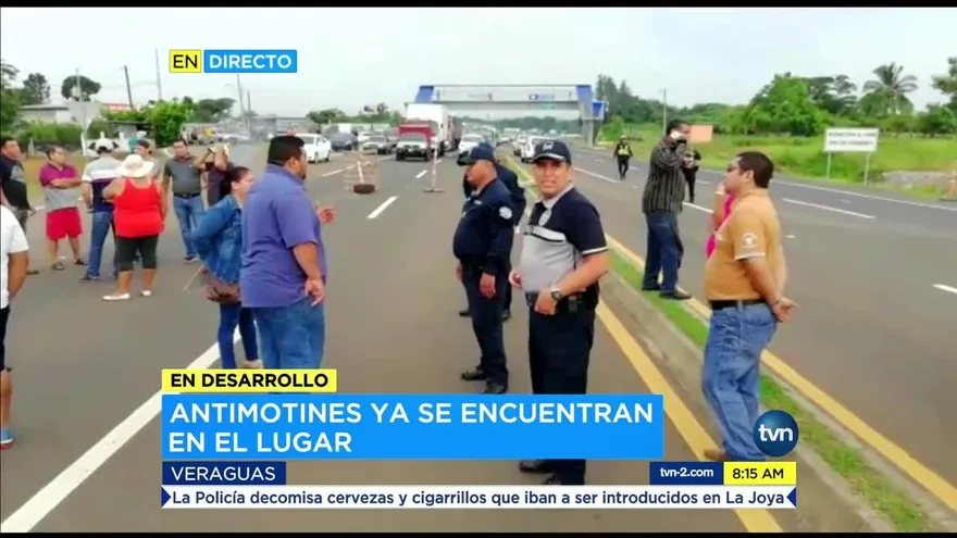 Protesta por apagones en Veraguas