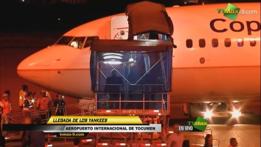 Equipo de los Yankees llegan a Panam