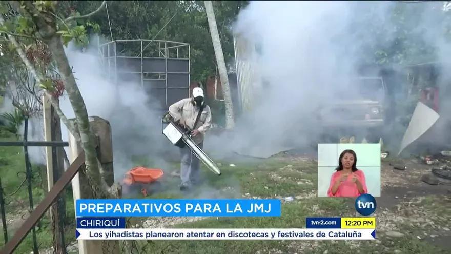 Realizan jornadas de fumigación en Chiriquí como preparación para la JMJ