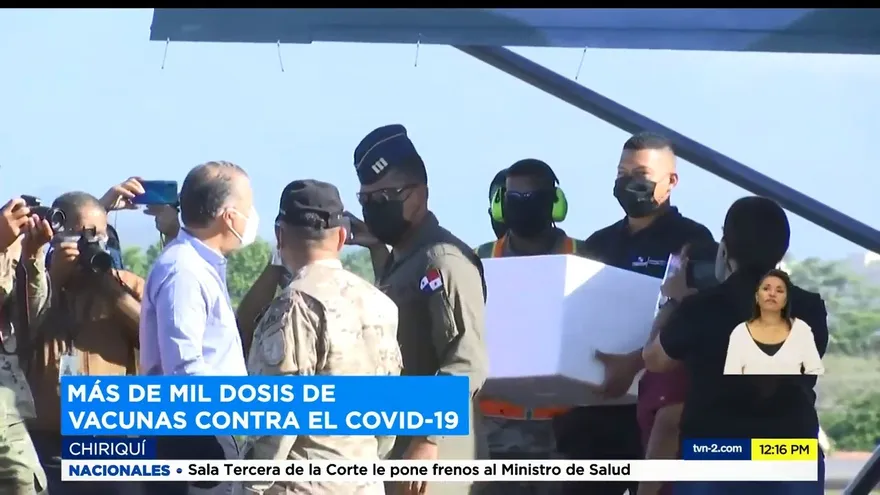 Autoridades de salud en Chiriquí reciben más dosis de la vacuna contra la Covid