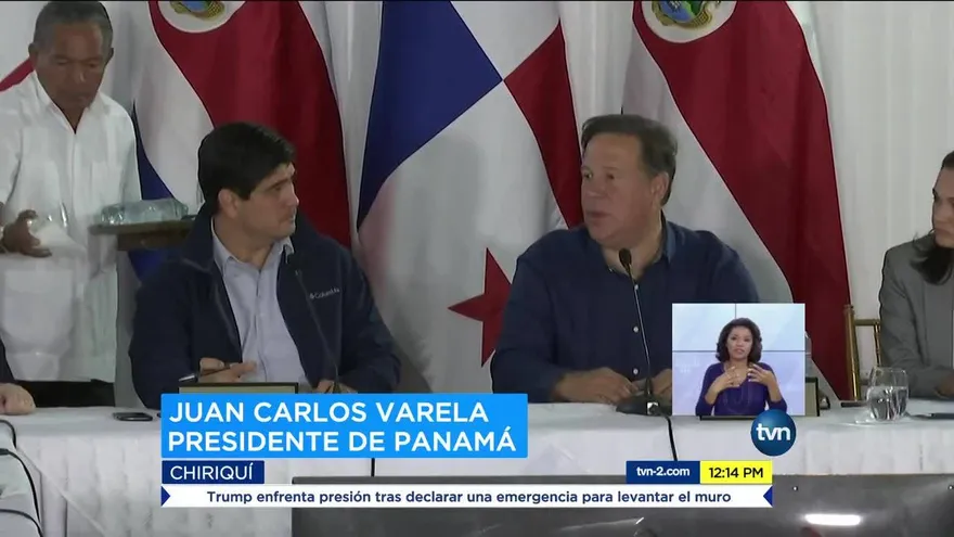 Presidentes de Panamá y Costa Rica abordan el tema de la migración