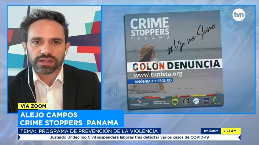 Crime Stoppers Panamá explica programa de prevención