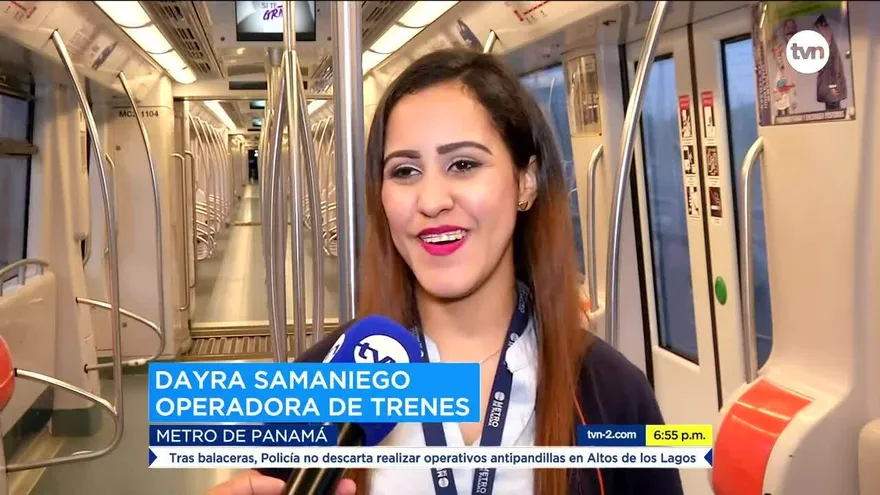 Dayra Samaniego, madre y conductora del Metro de Panamá