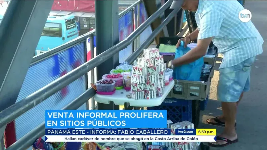 Buhoneros se apoderan de espacios públicos en Panamá Este