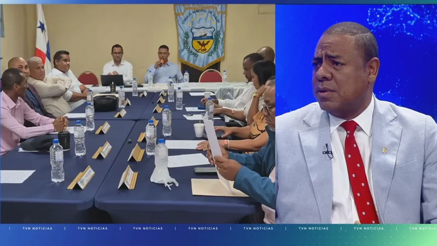 Alcalde de Colón, Diógenes Galván.
