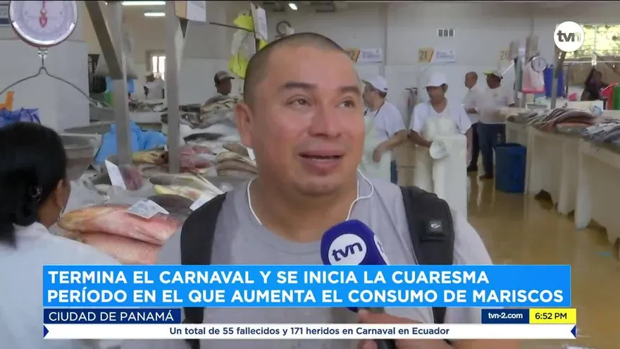 Vendedores de mariscos se preparan para la Cuaresma