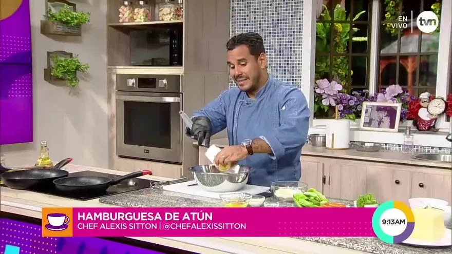 Hamburguesa de atún en lata