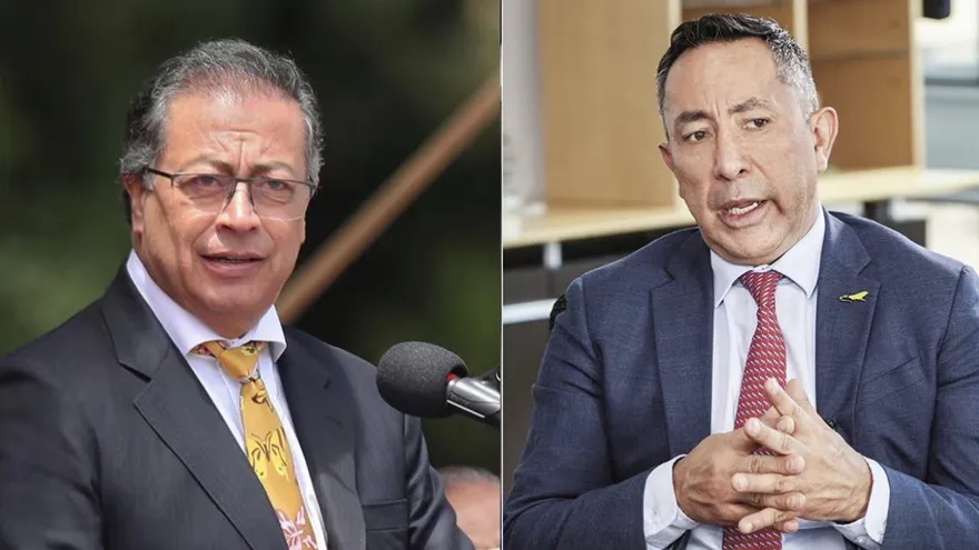 Mandatario colombiano, Gustavo Petro (Izq); Presidente de la estatal petrolera Ecopetrol, Ricardo Roa (dch)