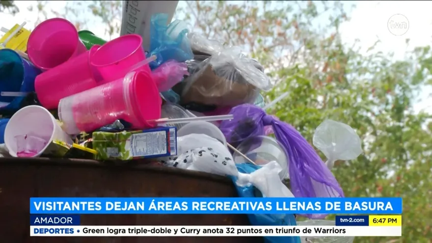 Basura después del fin de semana sin cuarentena