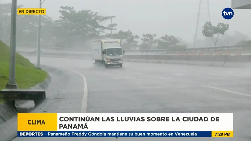 Lluvias continúan en la capital
