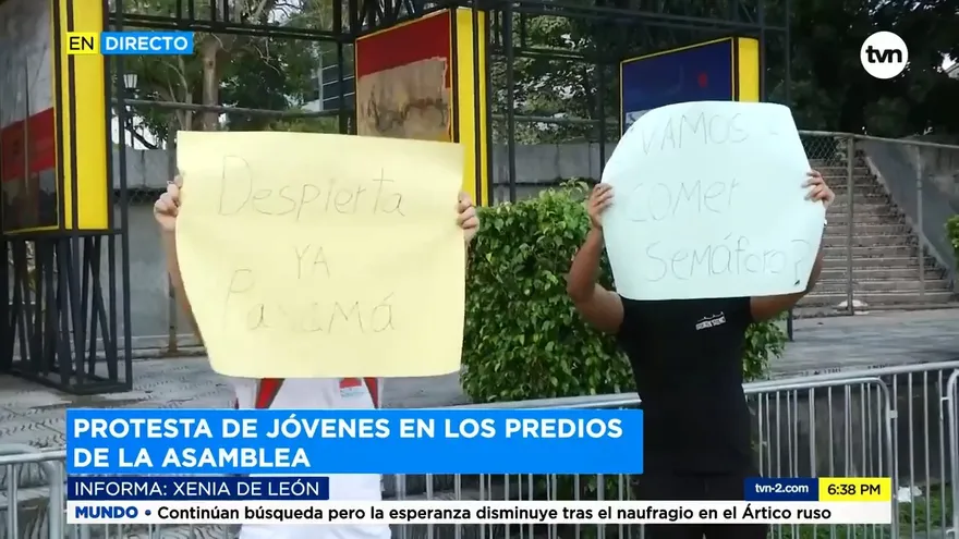 Protestas en las inmediaciones de la Asamblea Nacional