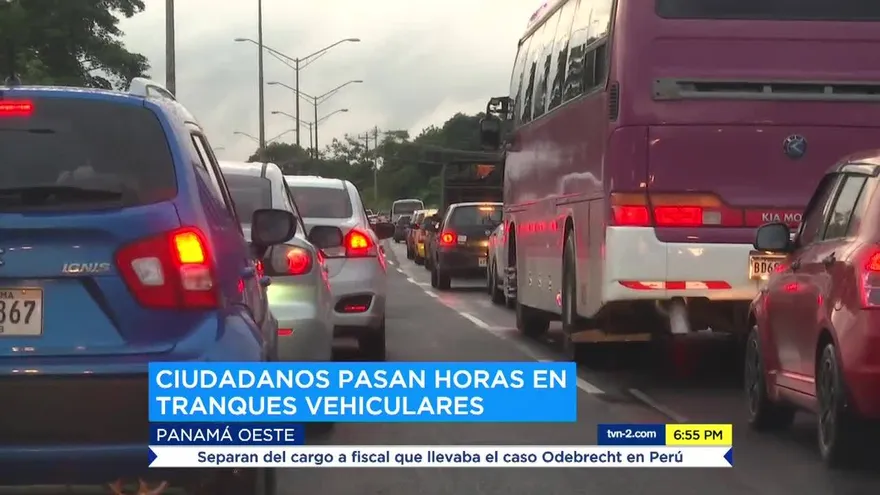 Siguen los tranques en Panamá Oeste, a pesar de los operativos