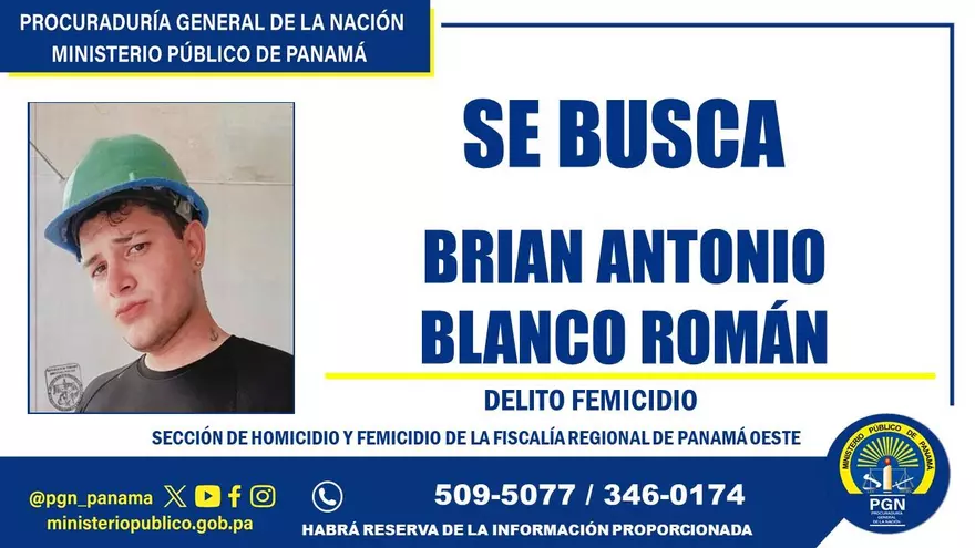 Orden de captura de Brian Antonio Blanco Román, presunto femicida de la educadora encontrada en una bolsa en la nevera