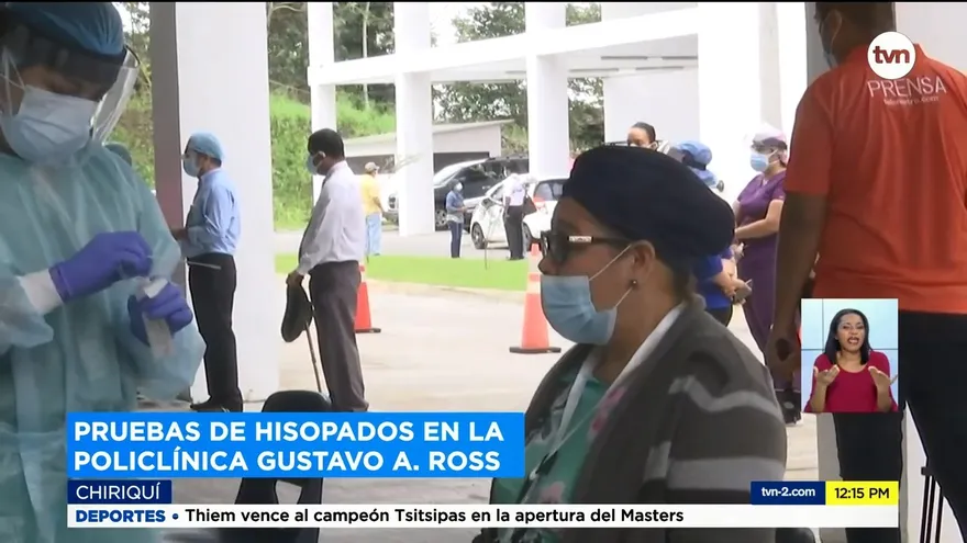 Habilitan nuevos puntos de hisopados en la provincia de Chiriquí