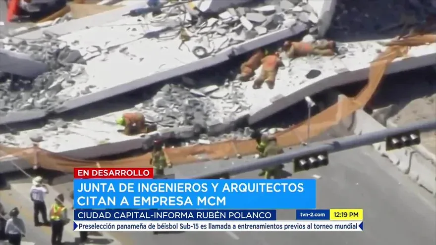 Piden citar a MCM tras colapso de puente en EEUU