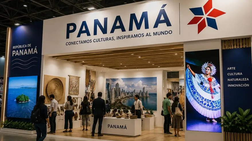Foto generada con inteligencia artificial para emular un pabellón de Panamá