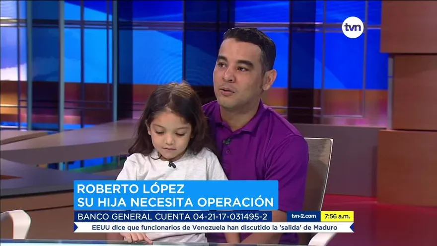 Piden ayuda económica para una niña de 5 años afectada por un tumor