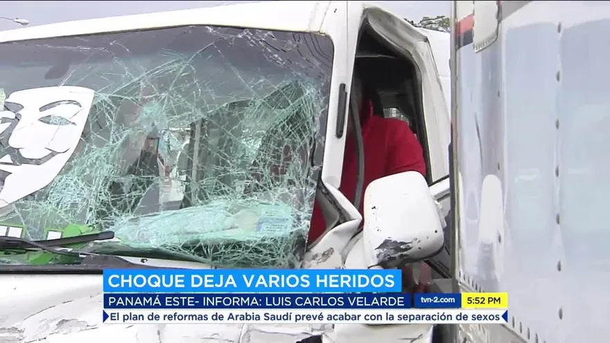 Dos heridos en accidente en Panamá Este