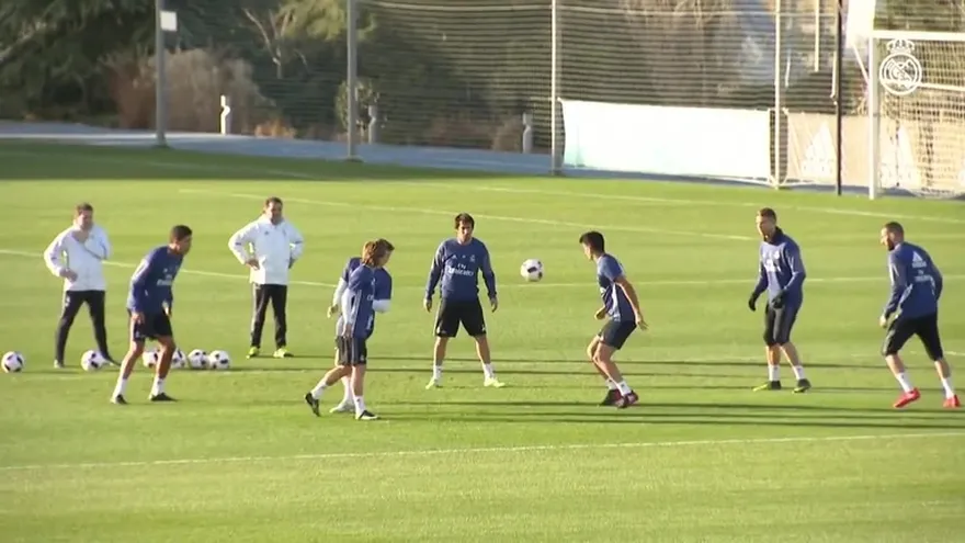 15 toques en 12 segundos en el entrenamiento del Real Madrid