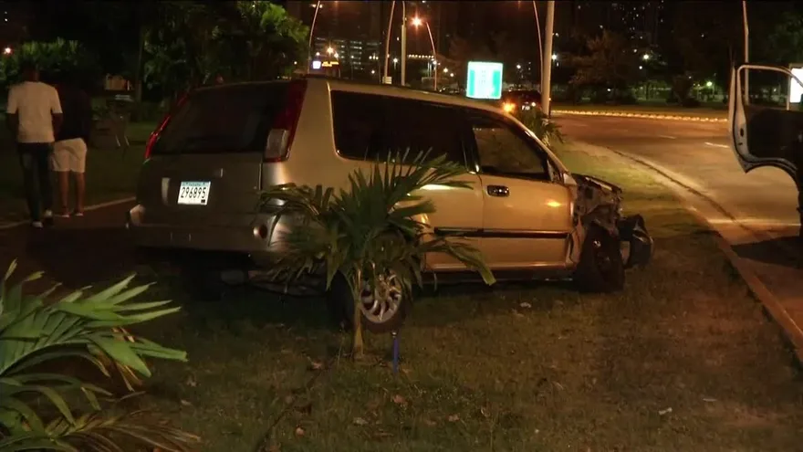 Dos heridos en accidente en la Cinta Costera