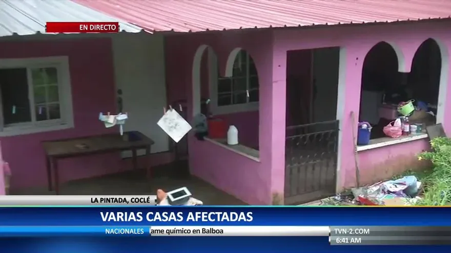 Recorrido por casas afectadas en La Pintada de Coclé