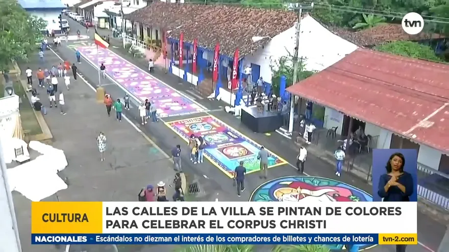 Corpus Christi atrae visitantes a La Villa de Los Santos