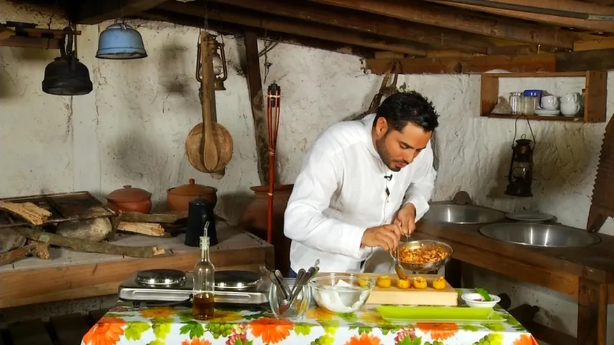 Receta - patacones rellenos de chorizo y bacon