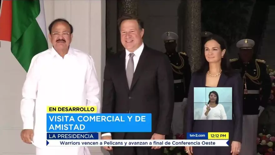 Vicepresidente de India y presidente Varela sostienen reunión bilateral