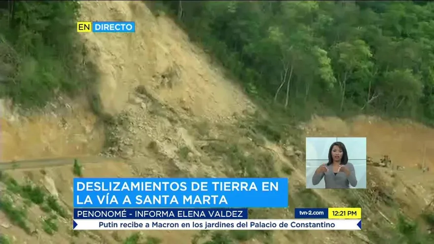 Continúan incomunicados los residentes de una comunidad en Coclé por deslizamientos de tierra