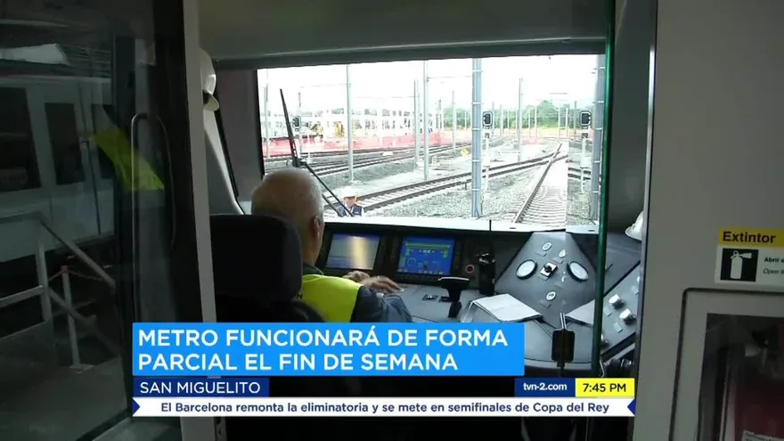 Línea 1 del Metro de Panamá funcionará de forma parcial este fin de semana