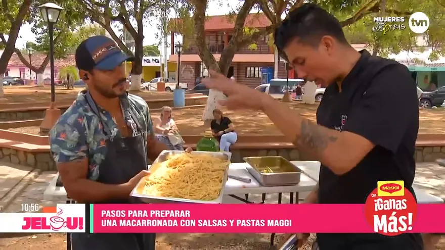 Receta: macarronada con salsas