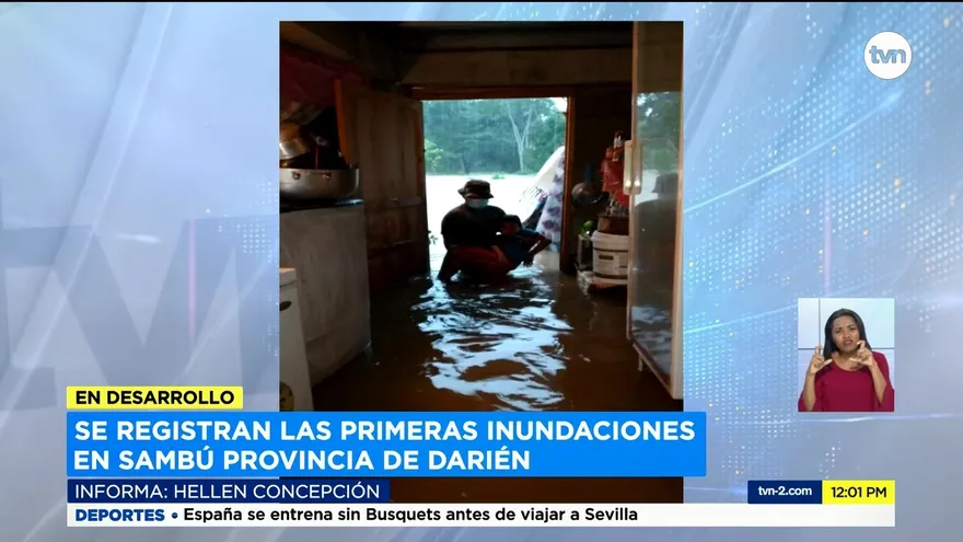 Reportan inundaciones en Darién