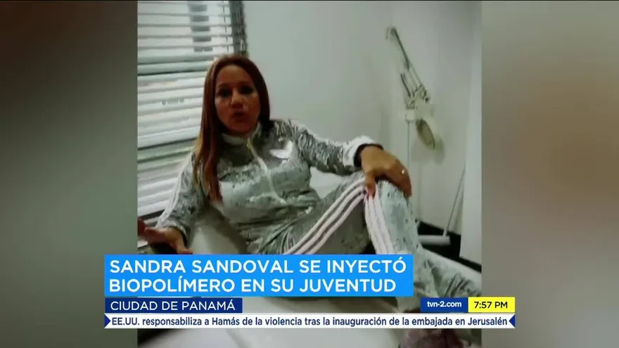 Sandra Sandoval fue víctima de un mal tratamiento estético