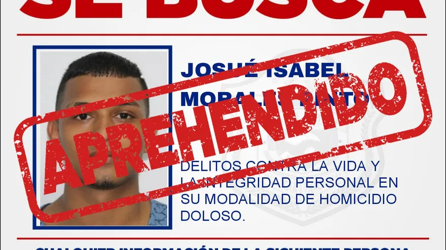 Josué Isabel Morales Pinto, capturado en Chiriquí