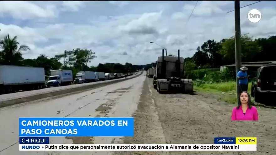 Situación tensa en Paso Canoas por nuevo cierre de la frontera Tico-Panameña por parte de camioneros